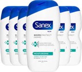 Sanex Dermo Moisturising Hydraterende Douchegel 6x 500 ml