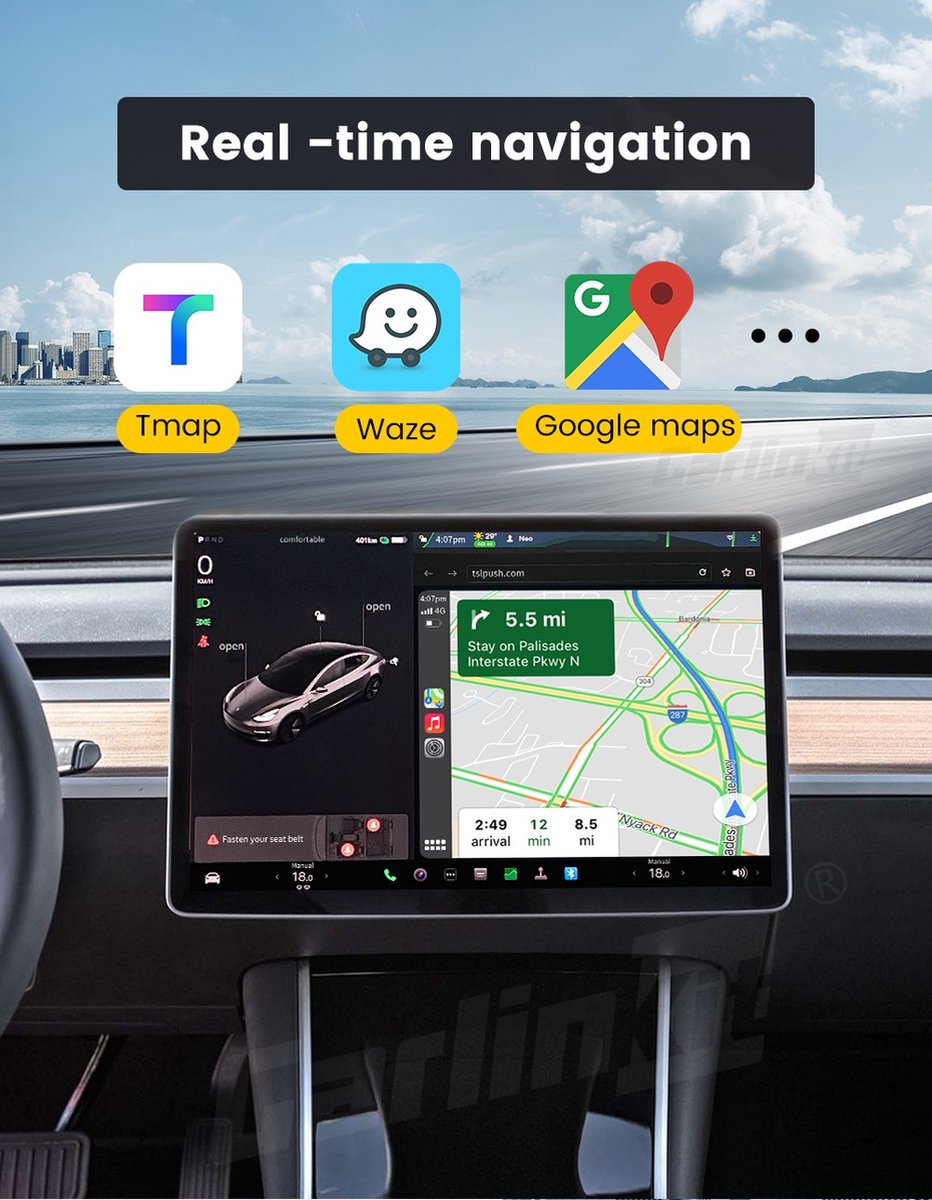 Adaptateur CarPlay Sans Fil Pour IPhone - Plug & Play - Compatible Voitures 2017+ Et IOS 10+ - Connexion Auto