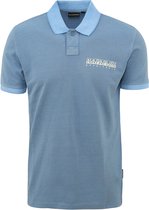 Napapijri - Polo Meribe Lichtblauw - Modern-fit - Heren Poloshirt Maat M