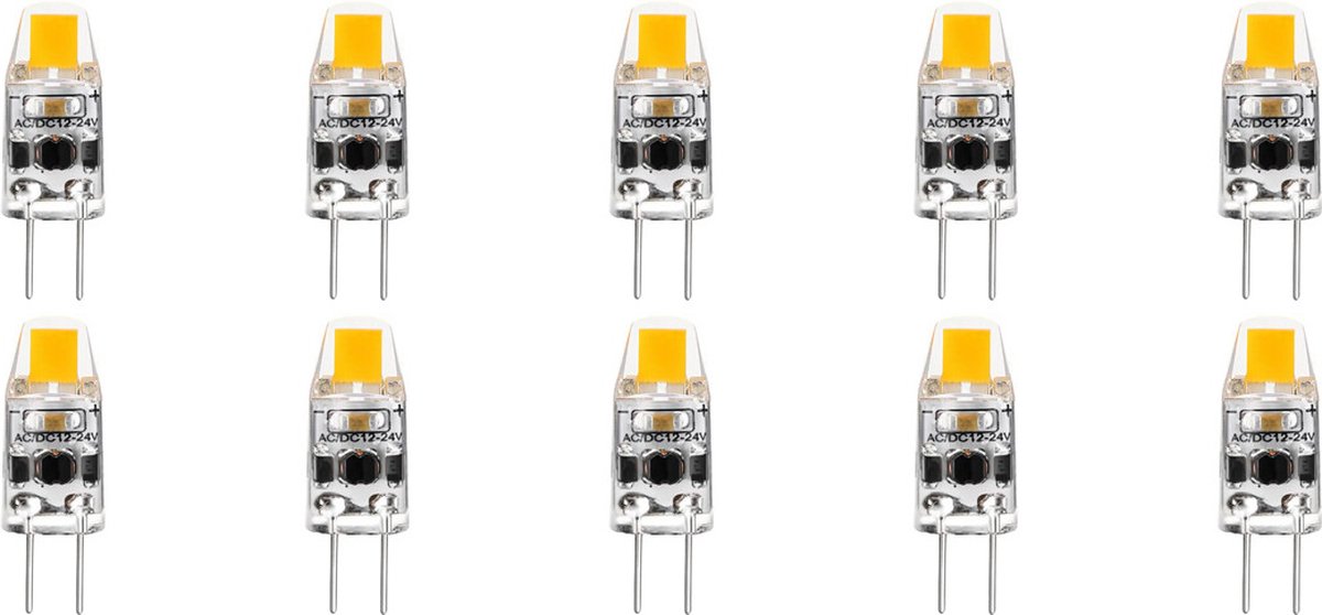 LED Lamp 10 Pack - Velvalux - G4 Fitting - Dimbaar - 2W - Warm Wit 3000K | Vervangt 20W