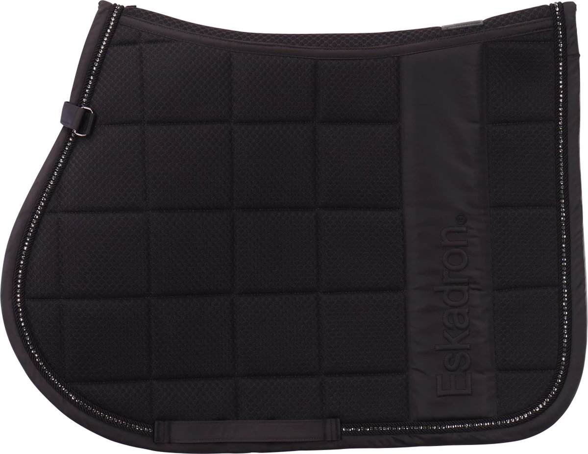 Equestrian Stockholm Tapis de Selle Modern Dressage White Silver
