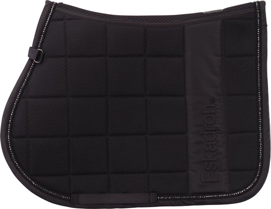 Tapis De Selle Eskadron Coton Gris Taille Poney - Neuf Avec étiquette