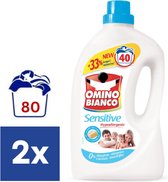 Omino Bianco Sensitive vloeibaar Wasmiddel - 2 x 2l (80 wasbeurten)