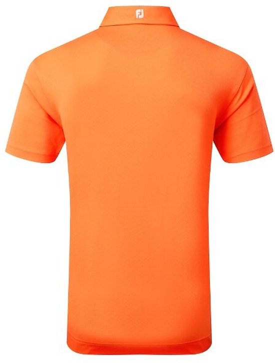 Footjoy Stretch Pique Heren Polo Shirt Oranje Heren Maat XL van Footjoy — afbeelding 2