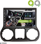 Navigatie Jeep Wrangler 2011-2014 carkit android 13 touchscreen usb apple carplay android auto ook voor iphone