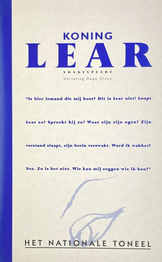Koning Lear - cover