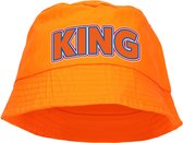 Bellatio Decorations Koningsdag hoed oranje - king - 57-58 cm