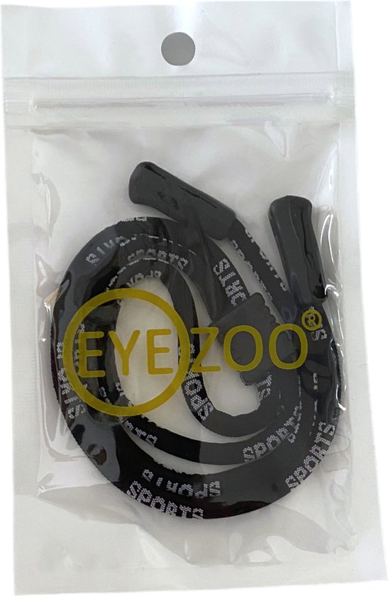 Eyezoo® Sport Brillenkoord - Zwart - Verstelbaar - Zonnebrilkoord - Sport - Watersport - Zonnebril Touwtje - Eyezoo®