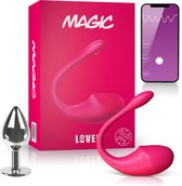 Magic™ - Vibrerend Tril Ei met App - Vibrator met Afstandsbediening - Sex toys en Vibrators voor Koppels en Vrouwen - 3.0 Clitoris Stimulator - GEEN ABONNEMENT - Roze