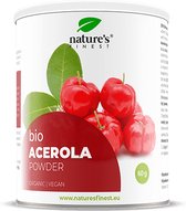 Nature's Finest Acerola in poedervorm Bio | Een van de vruchten het rijkst aan vitamine C ter wereld, 100% biologisch geteeld