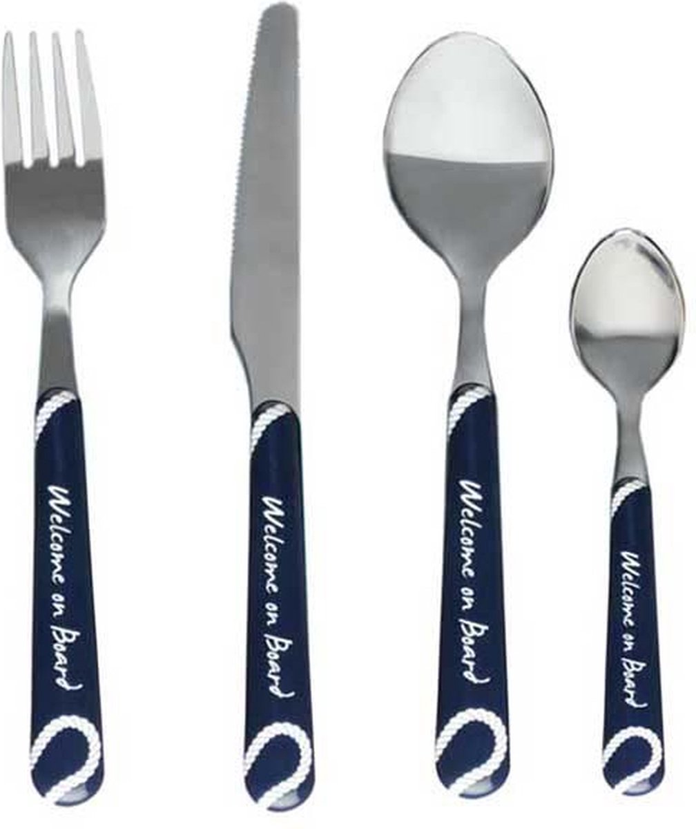 Marine Business Welcome On Board Premium 24 Stukken Bestek Set Zilver