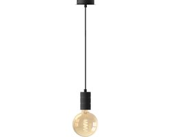 Calex Retro Pendellamp - Industrieel Hanglamp - E27 Fitting - Zwart - Excl. lichtbron