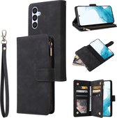 BookCover Wallet Etui geschikt voor Samsung Galaxy A54 5G Zwart