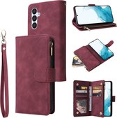 BookCover Wallet Etui geschikt voor Samsung Galaxy A54 5G Bordeaux Rood