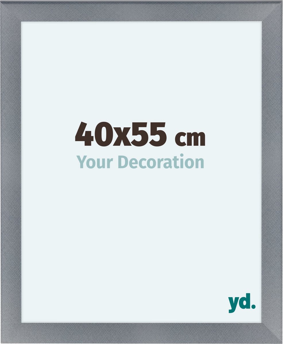 yd. Your Decoration - Fotolijst 40x55 cm - MDF - Aluminium Geborsteld - Como