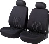 Autostoelhoezen Dotspot Premium 2 voorstoelhoezen 2-delige stoelhoezen in zwart/grijs