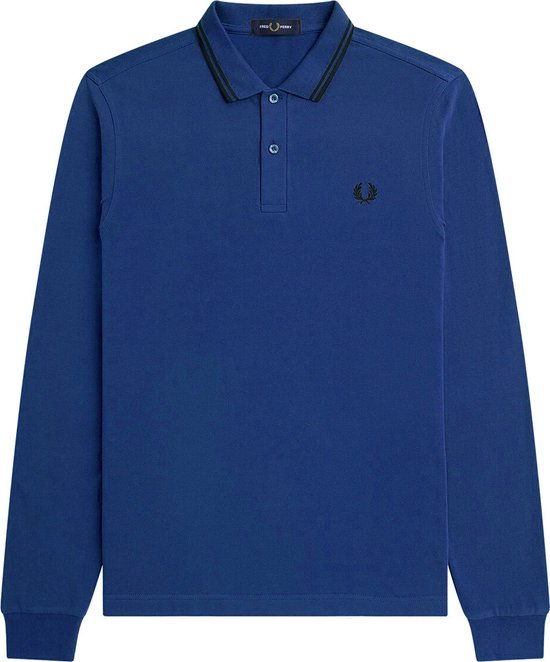 Fred Perry - LS Twin Tipped Shirt - Polo met Lange Mouw-XL