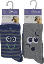 Baby / kinder sokjes fun met ABS - 24/27 - jongetje - 90% katoen - naadloos - 12 PAAR - chaussettes socks