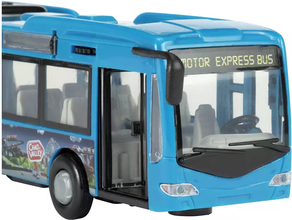 Chad Valley Motor City Express bus blauw 46cm bol
