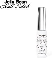 Jelly Bean Nail Polish gel liner Zwart - nail art line gel Black - UV gellak liner 8ml