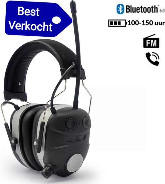 Gtrise Gehoorbescherming Met Radio - Oorkappen Met Radio - Bluetooth -  FM/AM radio -... | bol.com