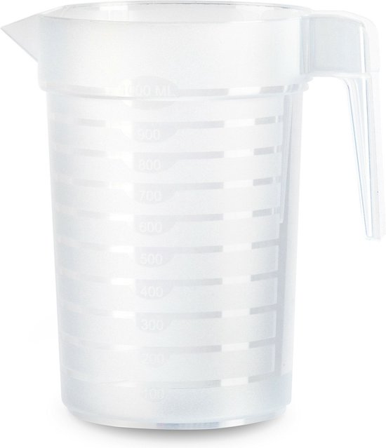 Plastcforte Pot à eau / pichet - transparent - 1000 ML - plastique | bol