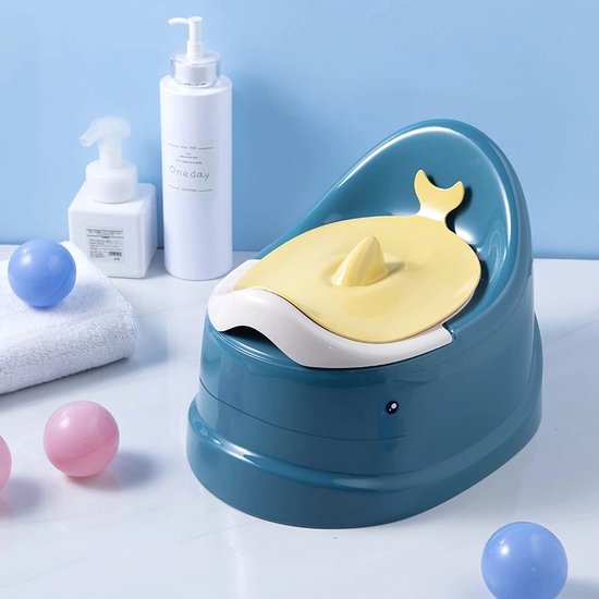 Potje walvis - haai - dolfijn Blauw - Zindelijkheidstraining - Baby - Unisex - Wc - kinderen - Kinderpotje - Toiletpot - Trainer