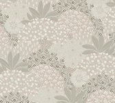 BLOEMEN BEHANG | Vintage - grijs beige roze wit - A.S. Création Nara