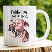 Dobby has got a sock mok - Harry potter - Moederdag cadeautje - Hogwarts Legacy - Verjaardag cadeau vrouw - Cadeau voor man - Cadeau voor vrouw - Mok met tekst - Mokken - Best Cadeautjes - Koffie mok