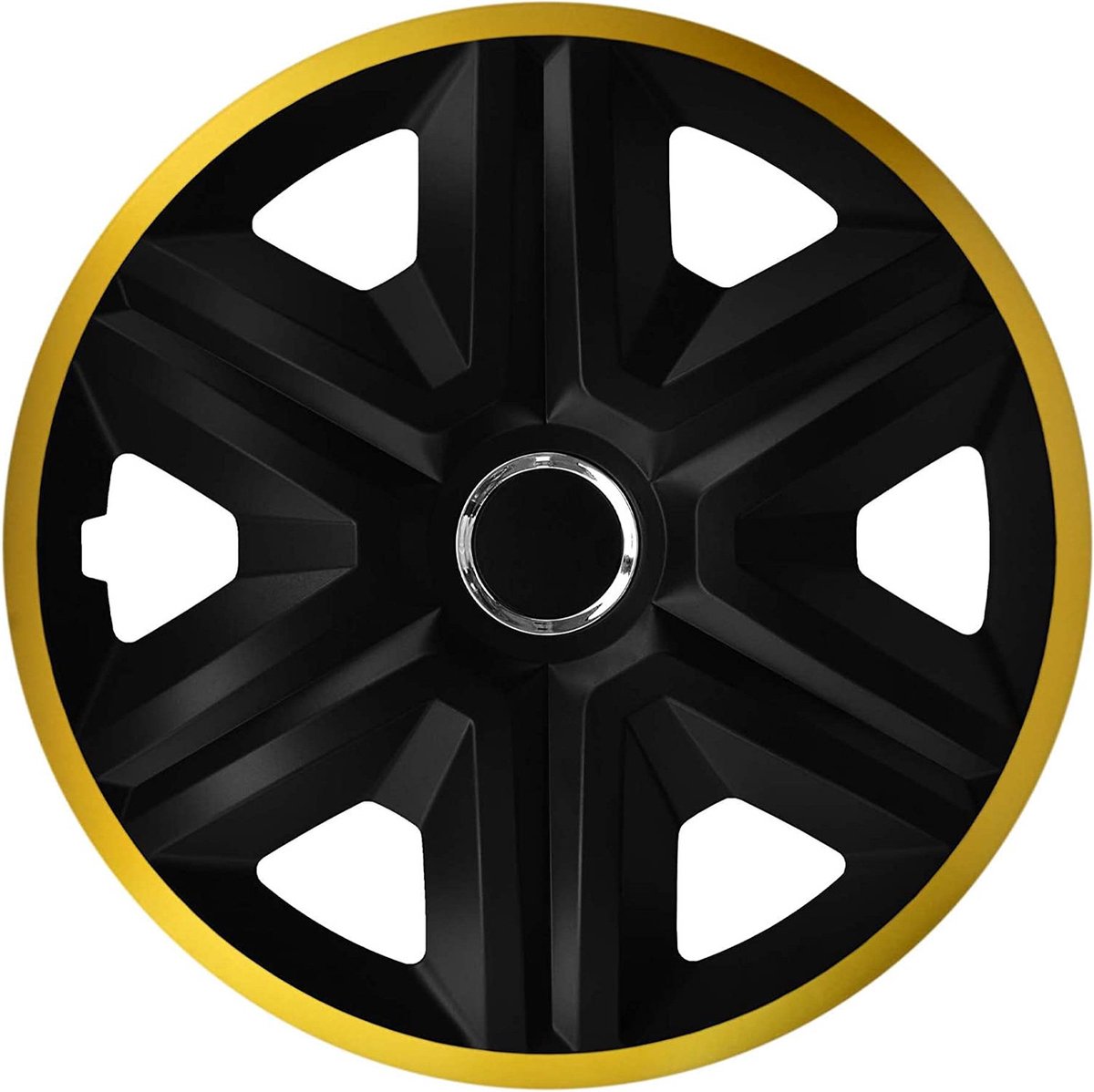 NRM - Wieldoppen 14" Fast Lux - Set van 4 stuks - Gold / Zwart