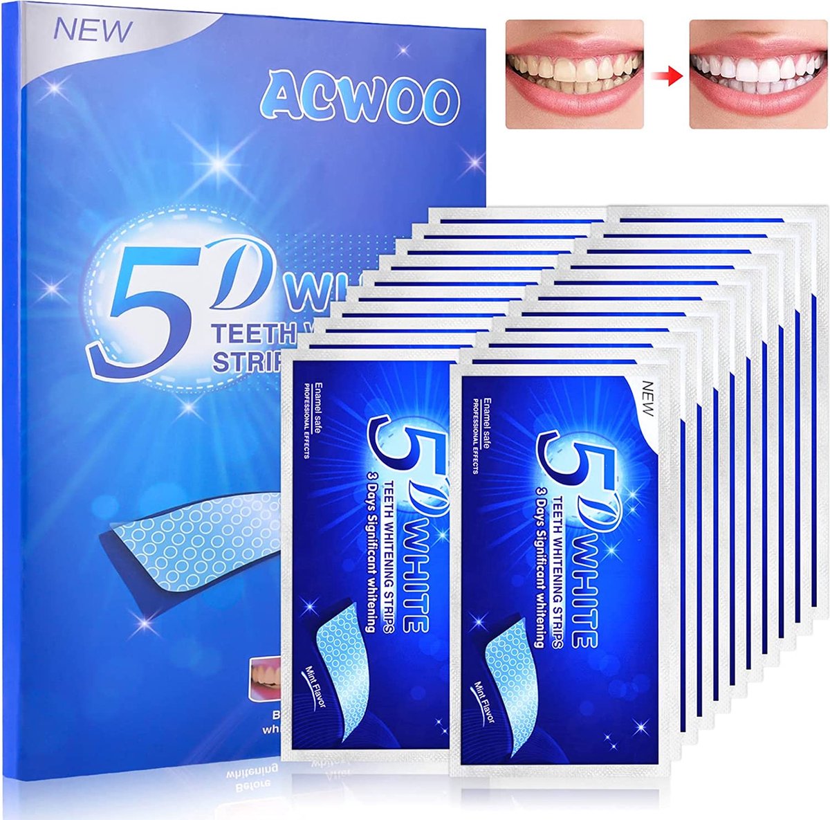 White Teeth / Teeth Whitening Strips, Whitening Strips for Sensitive