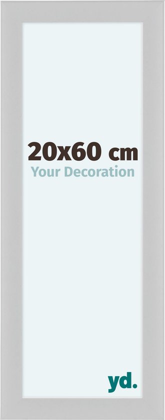 Your Decoration Como MDF Fotolijst - 20x60 cm - Wit Hoogglans