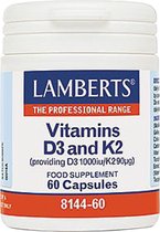 Lamberts Vitamine D3 1000IE en K2 90mcg (60ca)