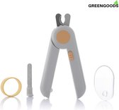 GREENGOODS - Dieren nagelknipper - Nagelknipper hond - Nagelknipper kat - Nagelknipper dieren - Met LED lamp - Poot verzorging - Met vijl