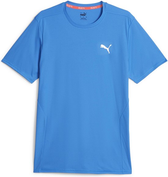 PUMA RUN FAVORITE SS TEE M Heren Sportshirt - Blauw - Maat L