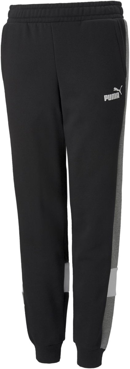 PUMA ESS Block Sweatpants FL B Jongens Broek Zwart