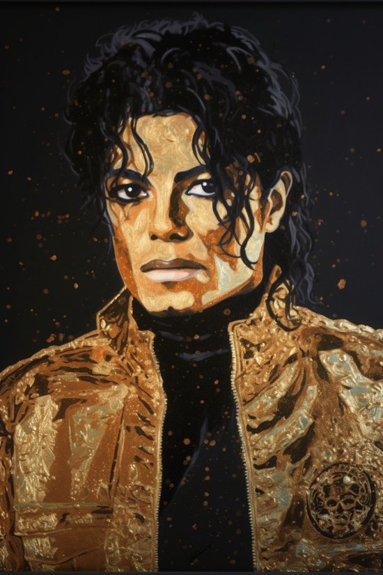 Michael Jackson Poster - Muziekposter - King of Pop - Hee Hee!