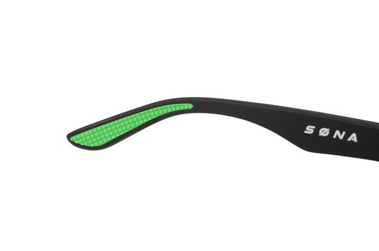 Søna - The One Up - Black & Green - Zonnebril - Hardlopen - Sporten - Zwart en Groen van Merkloos — afbeelding 3