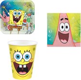 Nickelodeon - Spongebob - Forfait fête - Fête d'enfants - Anniversaire - Soirée à thème - Serviettes - Assiettes - Gobelets.
