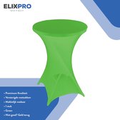 ElixPro - Premium statafelrok groen 1x - ∅80 x 110 cm - Tafelrok- Statafelhoes - Tafelhoezen voor statafel - Staantafelhoes - Extra dik voor een Premium uitstraling