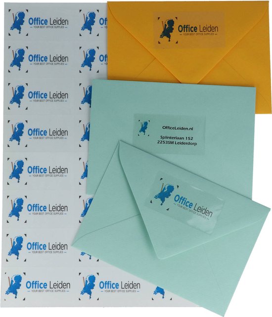Printec transparante etiketten - Laser printer - 24 labels per A4 - 10 vel  - 70x37mm -... | bol.com