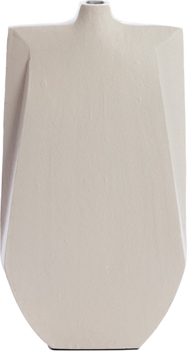 Light & Living Light&living Vaas deco 21x7,5x41 cm MAKAHA crème Wit