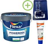 Bol.com Flexa Powerdek Muurverf - Muren & Plafonds - Binnen - RAL 9010 - 10 L + Alabastine Muurvuller + Muurverfset aanbieding