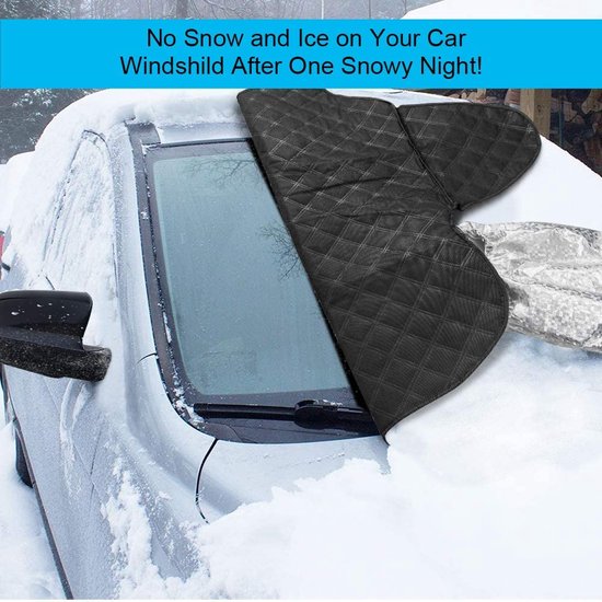 Couverture de pare-brise avant de voiture, pare-soleil avec cache-oreilles,  anti-neige, anti-gel, pare-glace, protection contre la poussière