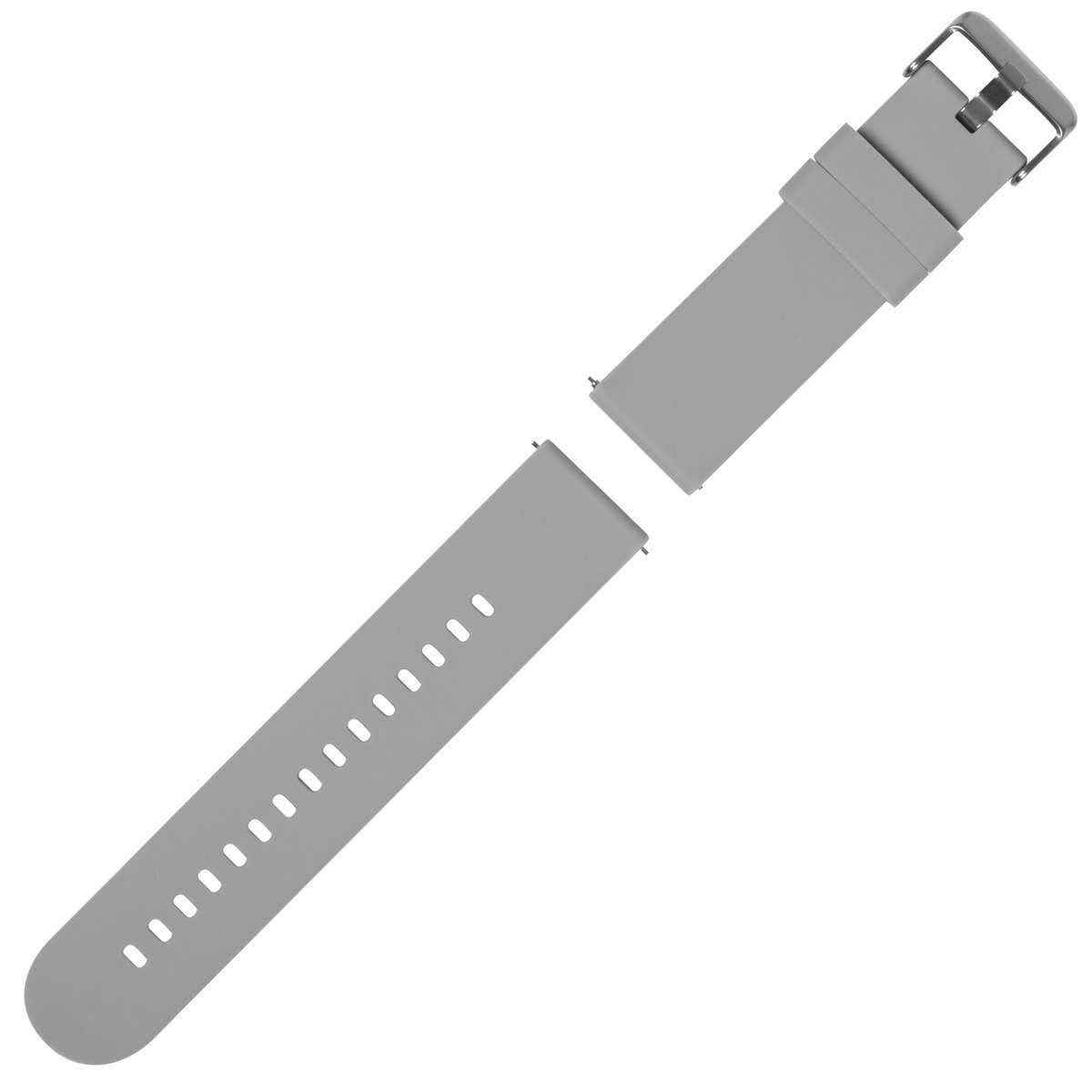 Nuvance - Horlogebandje - Horlogebandjes 22mm - Horlogebandjes Dames en Heren - Grijs