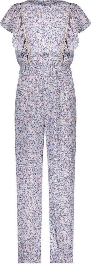 Like Flo girls AOP small flower jumpsuit meisje blue flower