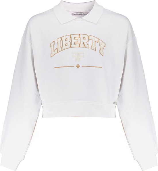 Frankie & Liberty Helena Sweater Truien & Vesten Meisjes - Sweater - Hoodie - Vest- Wit