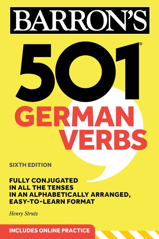 Barron's 501 Verbs- 501 German Verbs, Sixth Edition - cover