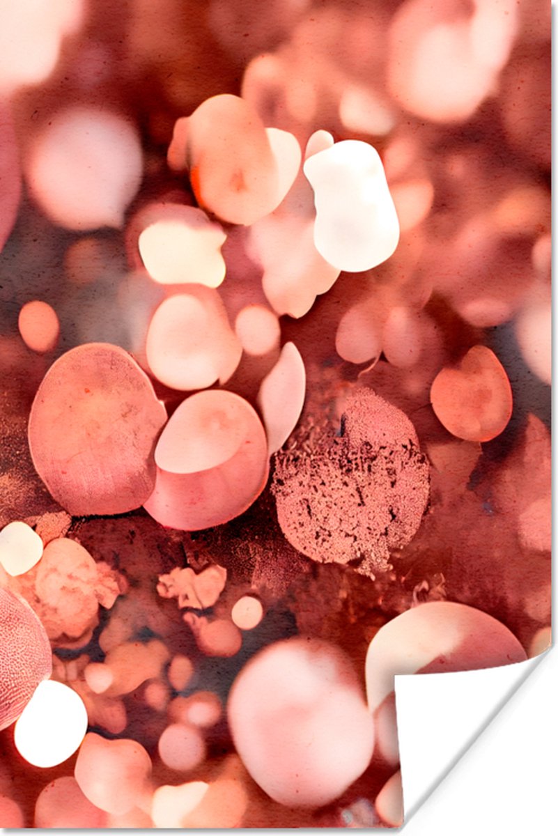 Poster Abstract - Glitter - Roze - Luxe - 40x60 cm