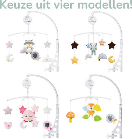 Little hippo Muziekmobiel - Boxmobiel 'Nick' - Bedmobiel van Little Hippo® — afbeelding 5